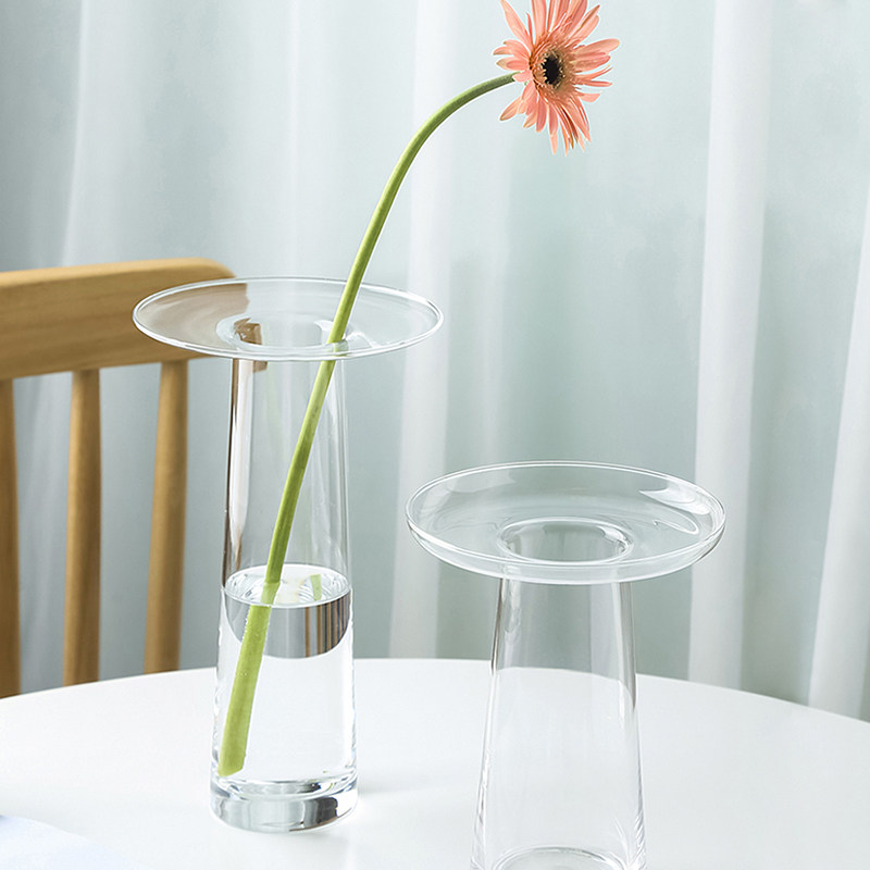 Propagation Station Vase - LIVETAI 透明T字型水耕栽培ガラス花瓶。家庭用、リビングルーム、デスクトップの装飾に最適な、創造的な植物の増殖ステーション。