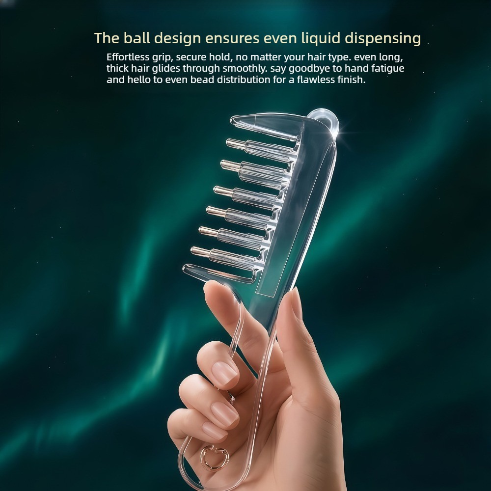 携帯用透明ヘアルートコーム、液体塗布用アプリケーター、頭皮マ - Root Stimulator Liquid のレビューと価格